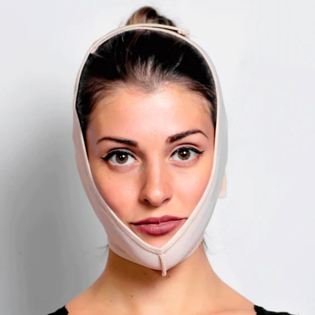 FAJAS VICKY MOLDEA TU INTERIOR - Faja Reductor de Papada Mentonera Moldeadora Con Algodón