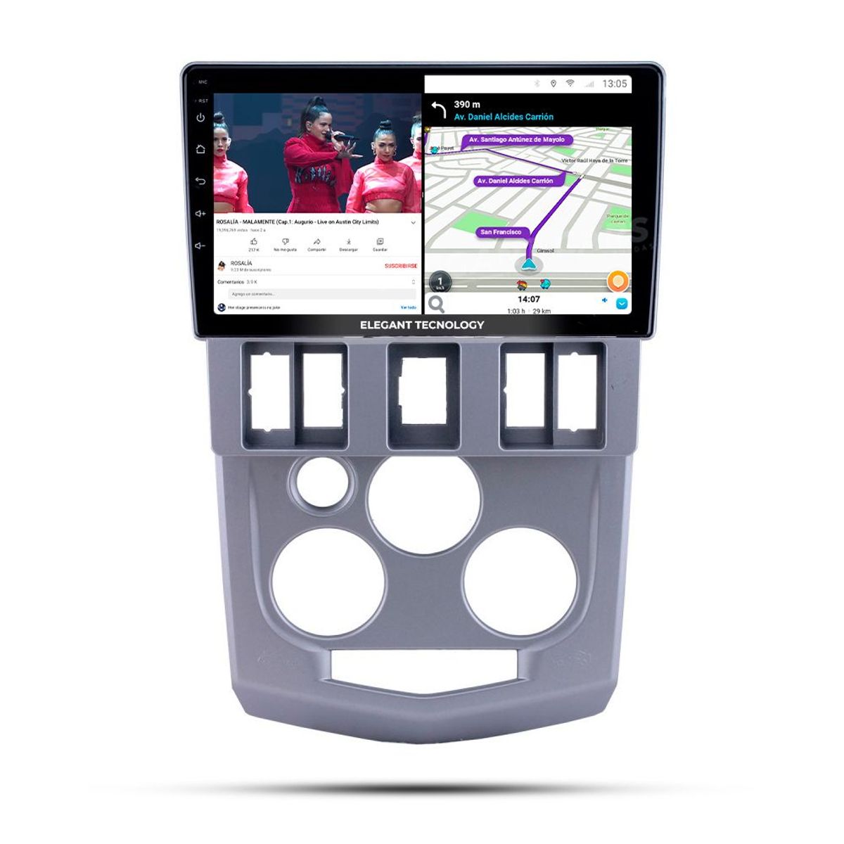 GENERICO - Autoradio Android Pantalla Renault Logan 2004-2007 Carplay +Auto 4GB +64GB