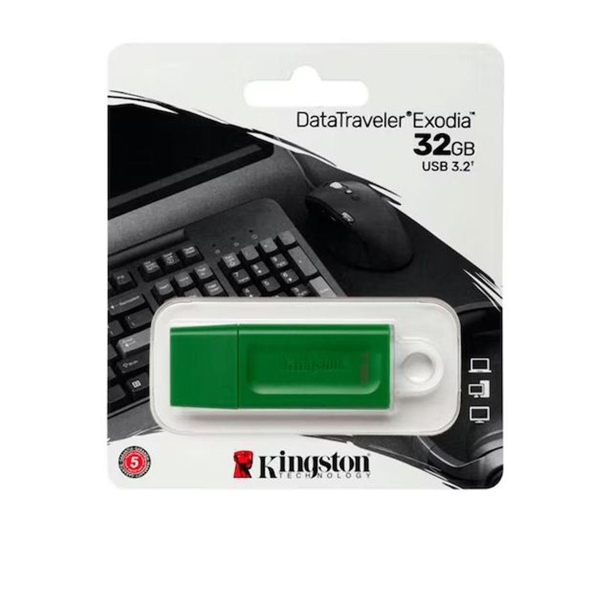 KINGSTON - Memoria USB 32GB KINGSTON EXODIA 3.2 DataTraveler  -Verde