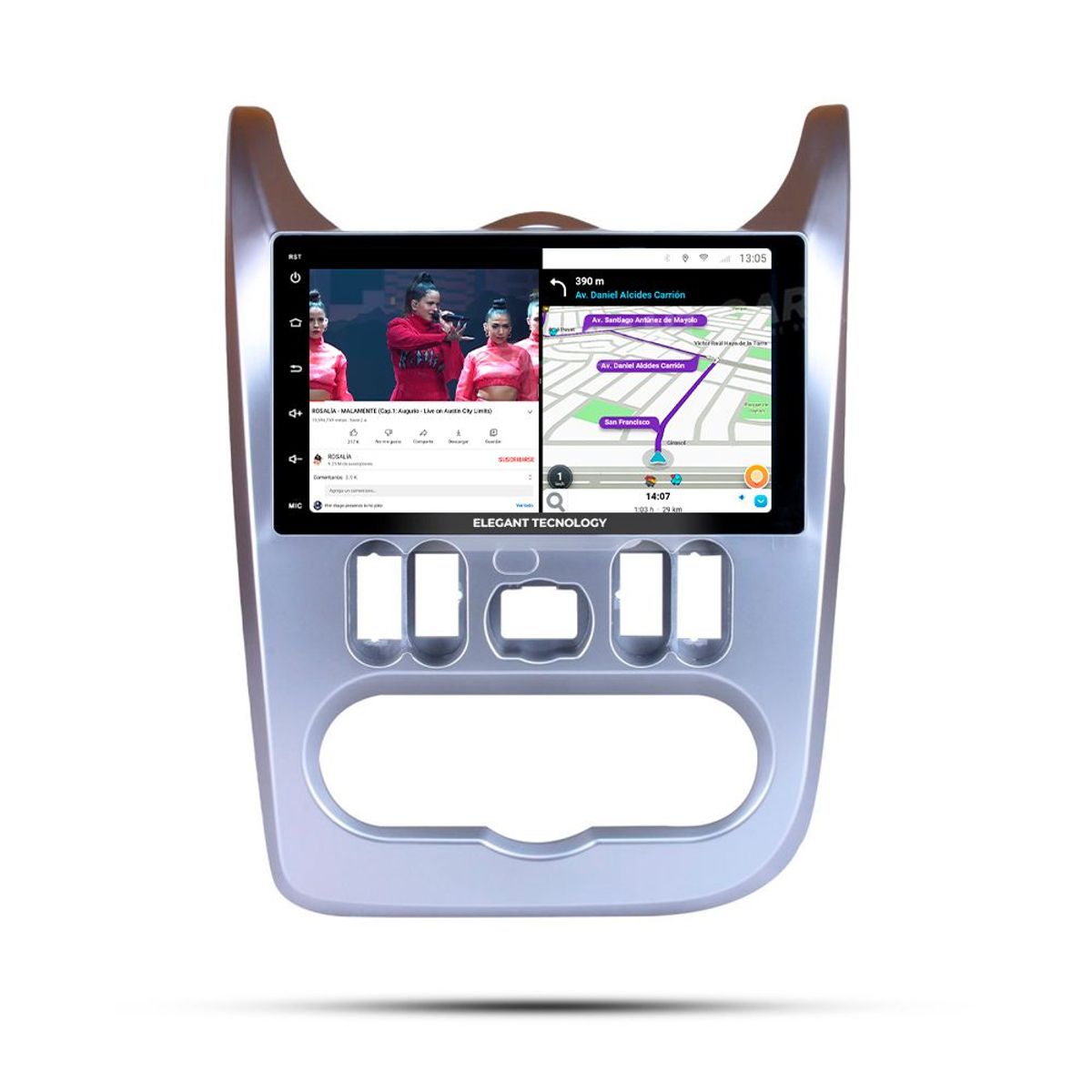 GENERICO - Autoradio Android Pantalla Renault Logan Sandero 2009-2013 Carplay +Auto 4GB +64GB