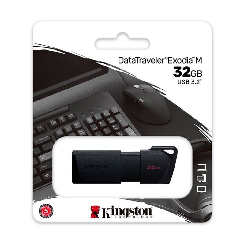 KINGSTON - Memoria USB 32 GB Kingston Exodia M 3.2 DataTraveler  - Negro