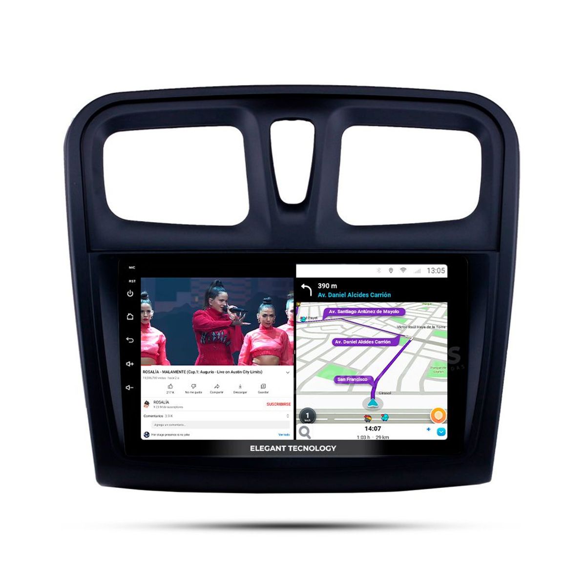 GENERICO - Autoradio Android Pantalla Renault Sandero Logan 2015-2018Carplay +Auto 4GB +64GB