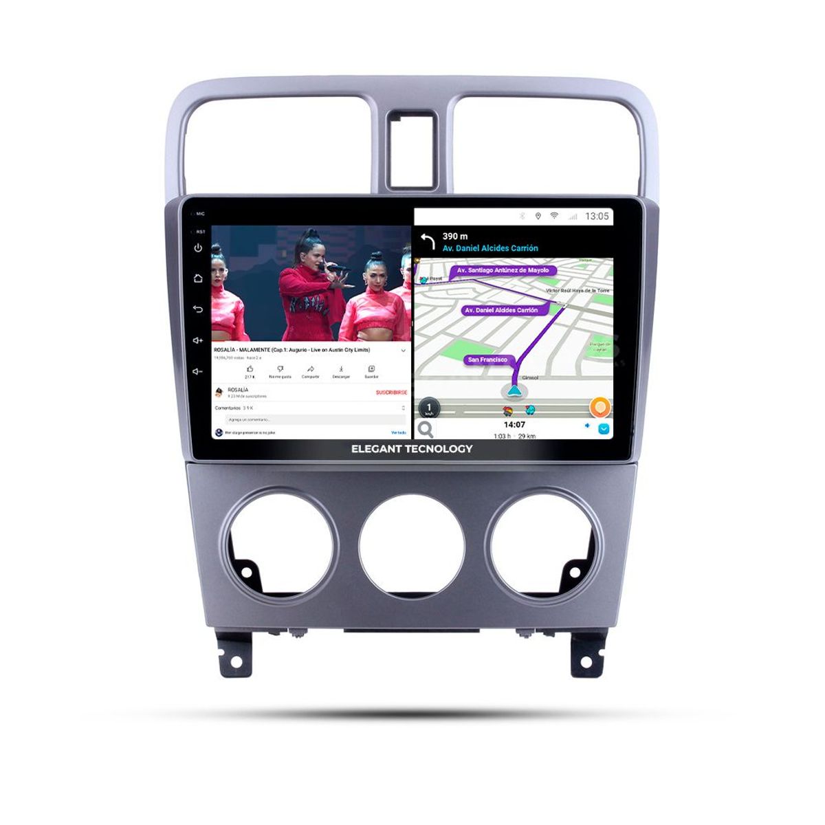 GENERICO - Autoradio Android Pantalla Subaru Impreza Forester AC Manual 2004-2008 Carplay +Auto 4GB +64GB