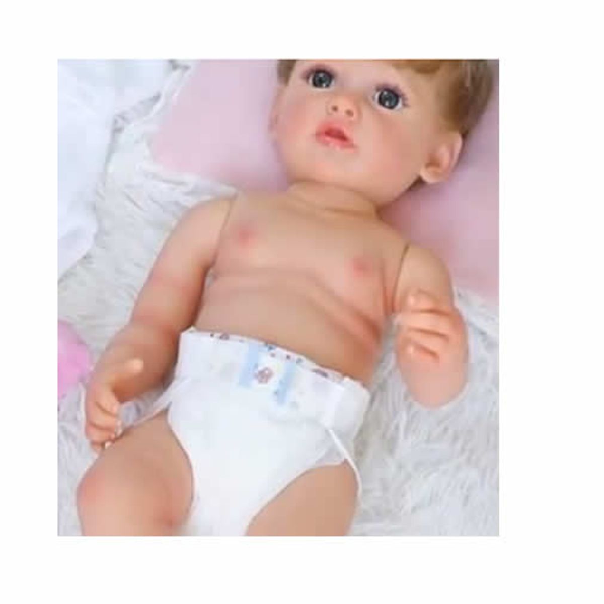 GENERICO - Bebe Reborn Vinilo de Silicona Cuerpo Entero 55 cm