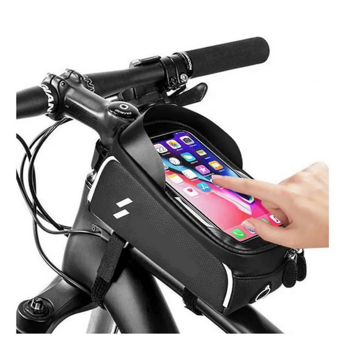 SEISA - Bolso para Bicicleta - Porta Celular - Estuche Impermeable