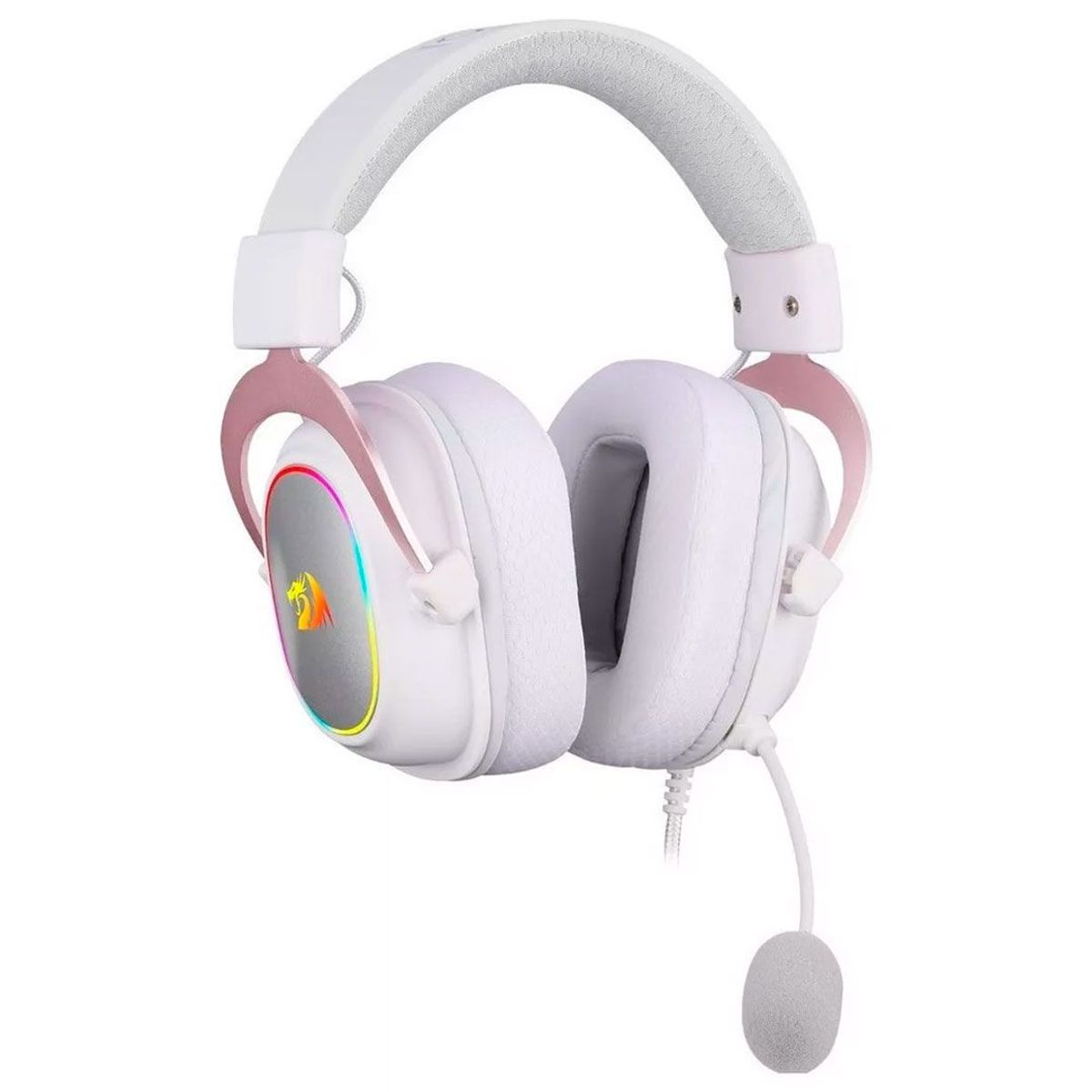 REDRAGON - audífonos Gamer Redragon Zeus X H510-RGB blanco con luz RGB LED 7.1