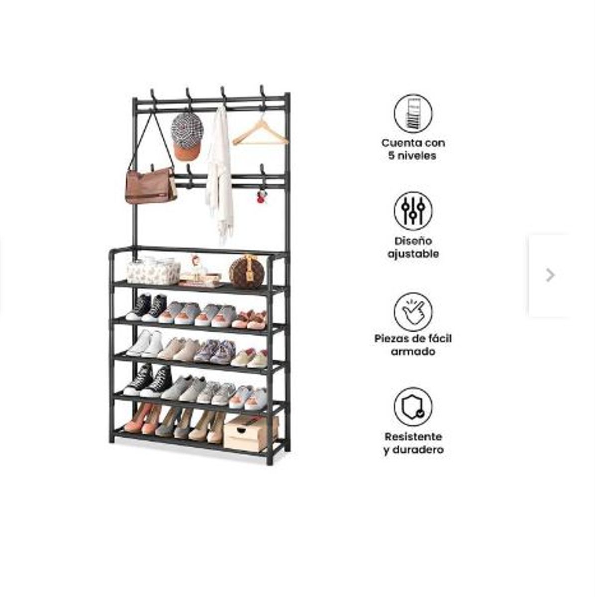 GENERICO - Organizador de Calzados Multiuso Zapatero - Perchero armable ropero