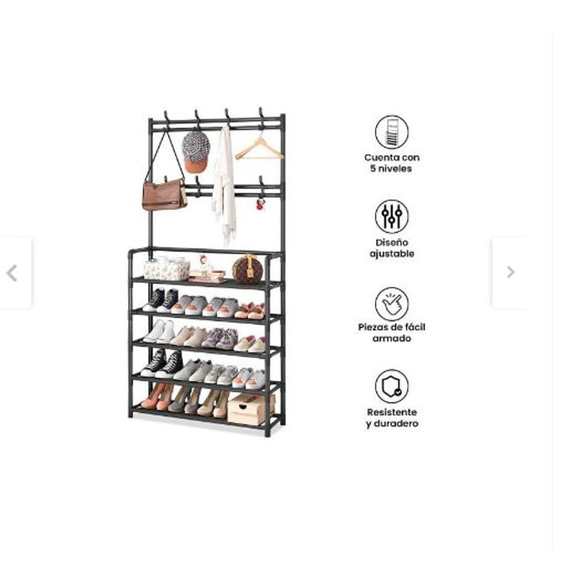 GENERICO - Organizador de Calzados Multiuso Zapatero - Perchero armable ropero