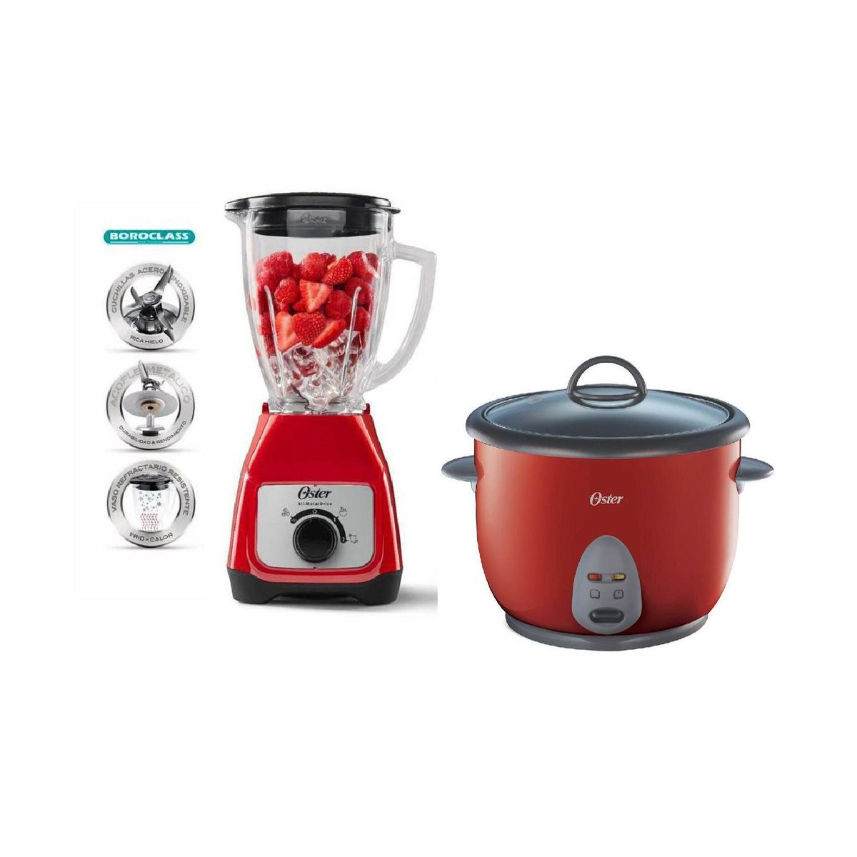 OSTER - Combo OSTER Olla Arrocera y licuadora BLSTKAGRRD