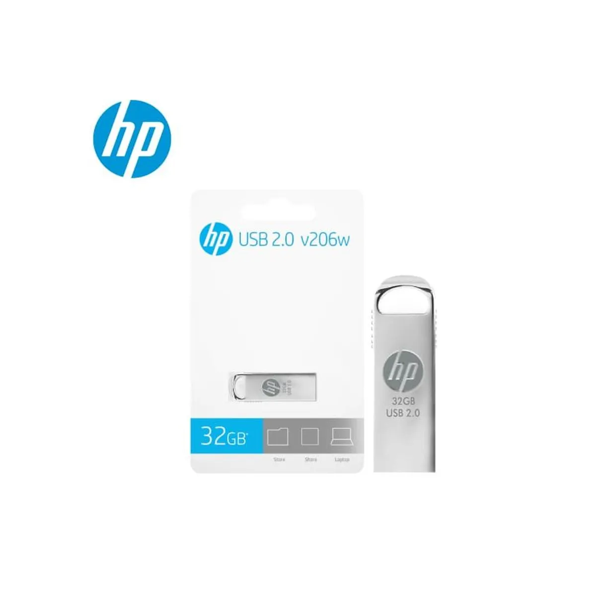 HP - Memoria USB HP V206W 32GB -Plateado