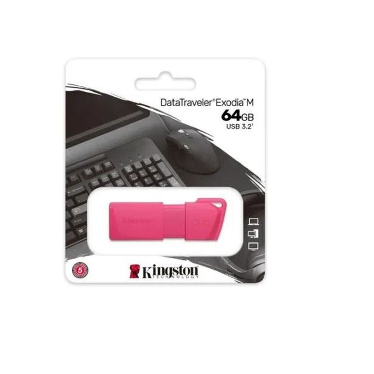 KINGSTON - Memoria Usb Kingston Exodia M 64 gb - Rosa
