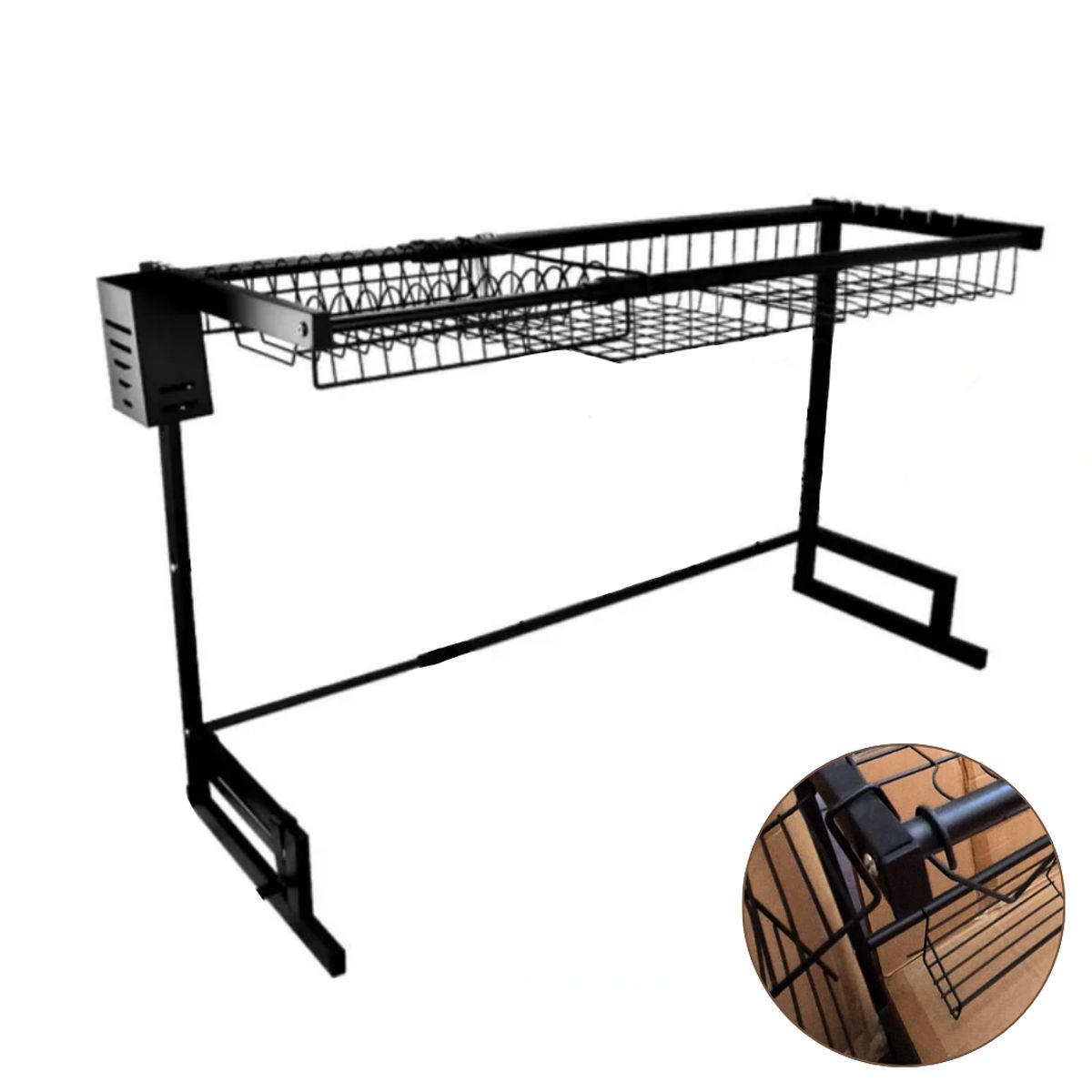 INSPIRA MARKET - Escurridor Organizador de Platos de Cocina 85 cm