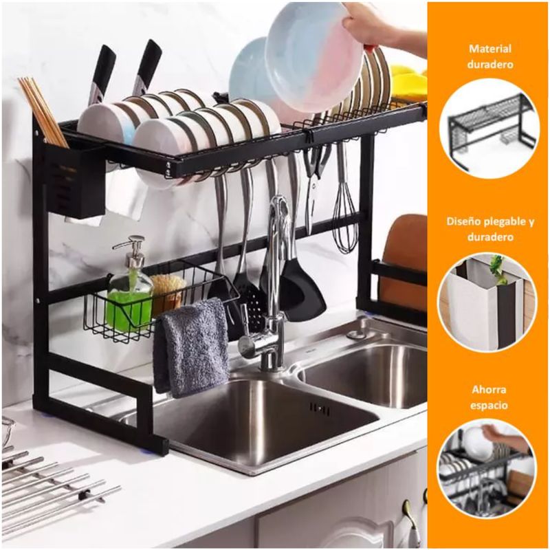 INSPIRA - Escurridor Organizador de Platos de Cocina 85 cm