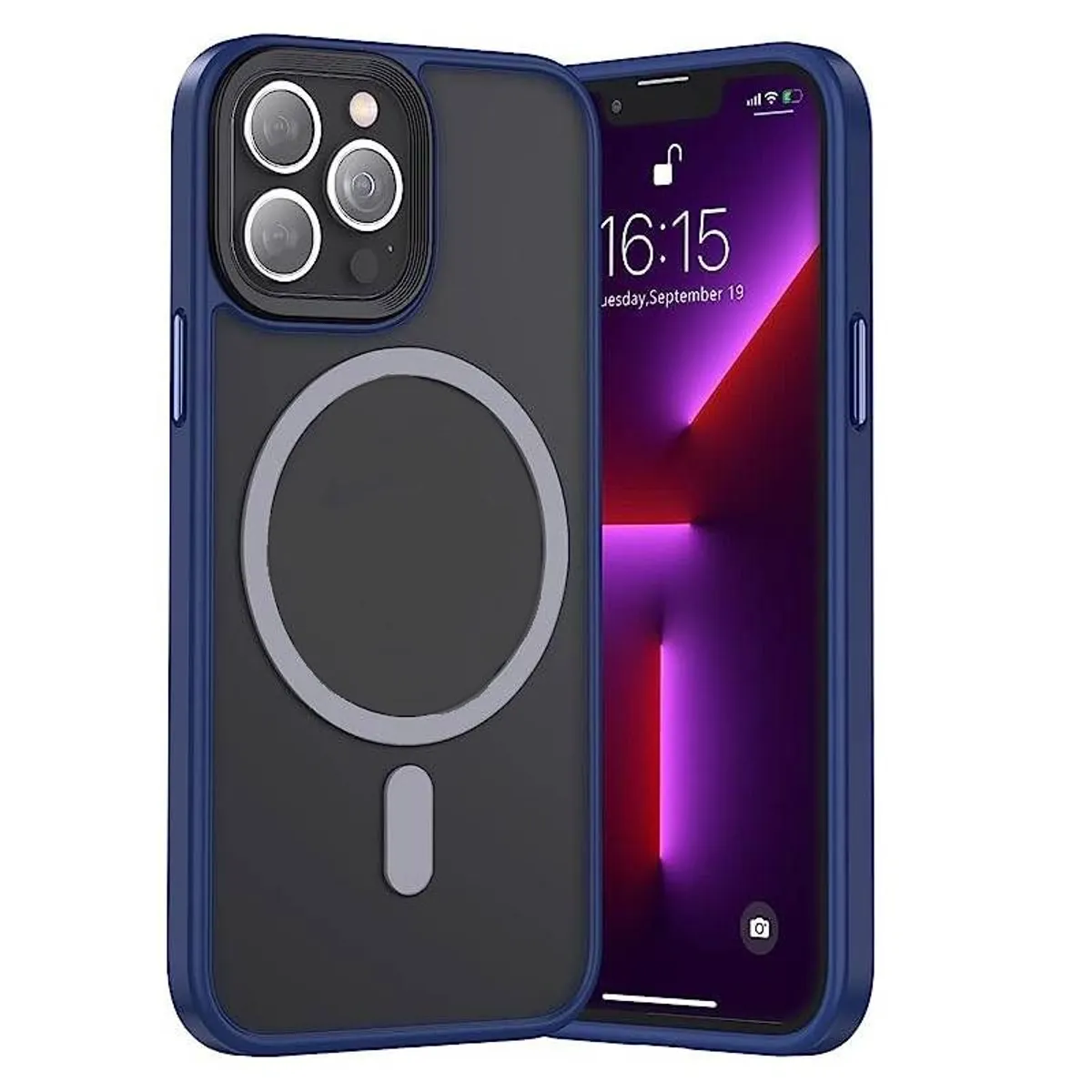 CASE - Case o Funda  BENKS Magnetic Mate iPhone 13 Pro max - Azul