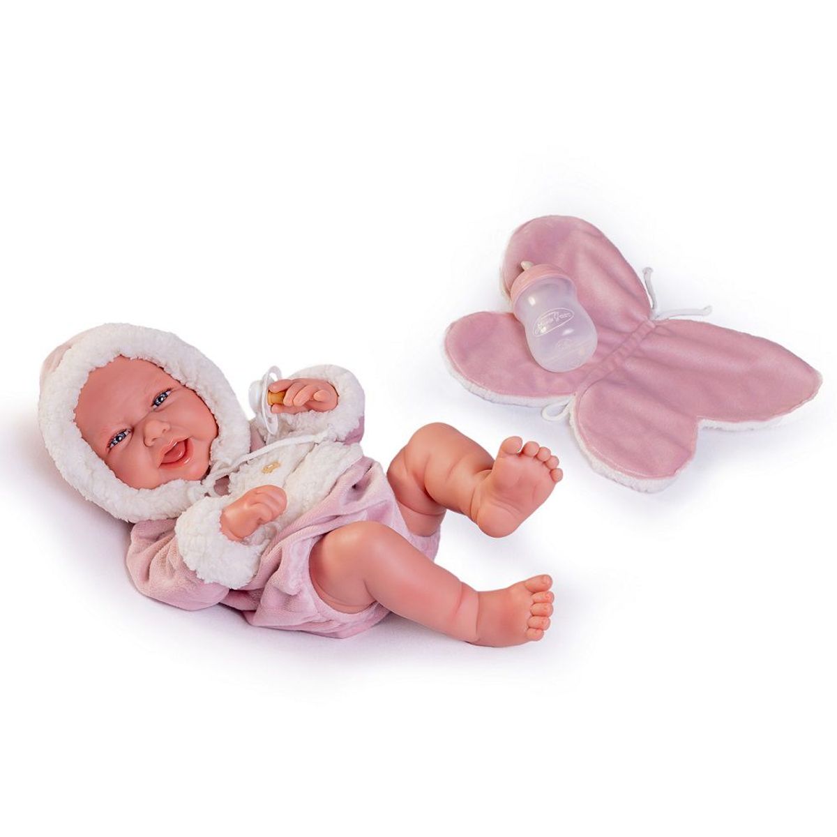 ANTONIO JUAN - Muñeca Antonio Juan Recién Nacida Carla Mariposa 42 Cm