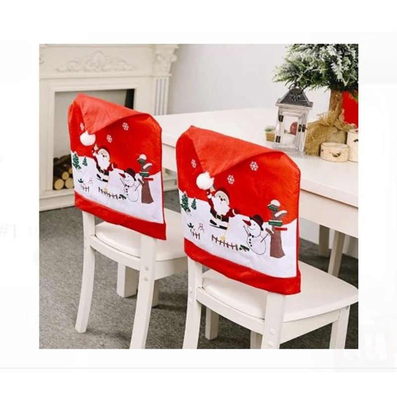 GENERICO - Fundas de Sillas Modelo Gorrito 6 UNI