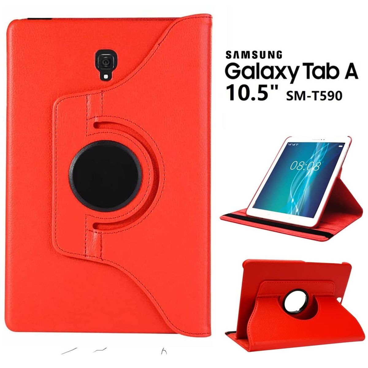 GENERICO - Funda Case Cover para Samsung Tab A 10,5 SM-T590 Protector Forro 360°