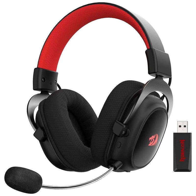 REDRAGON - audífonos Gamer Redragon Zeus X Wireless H510-WL negro con luz RGB