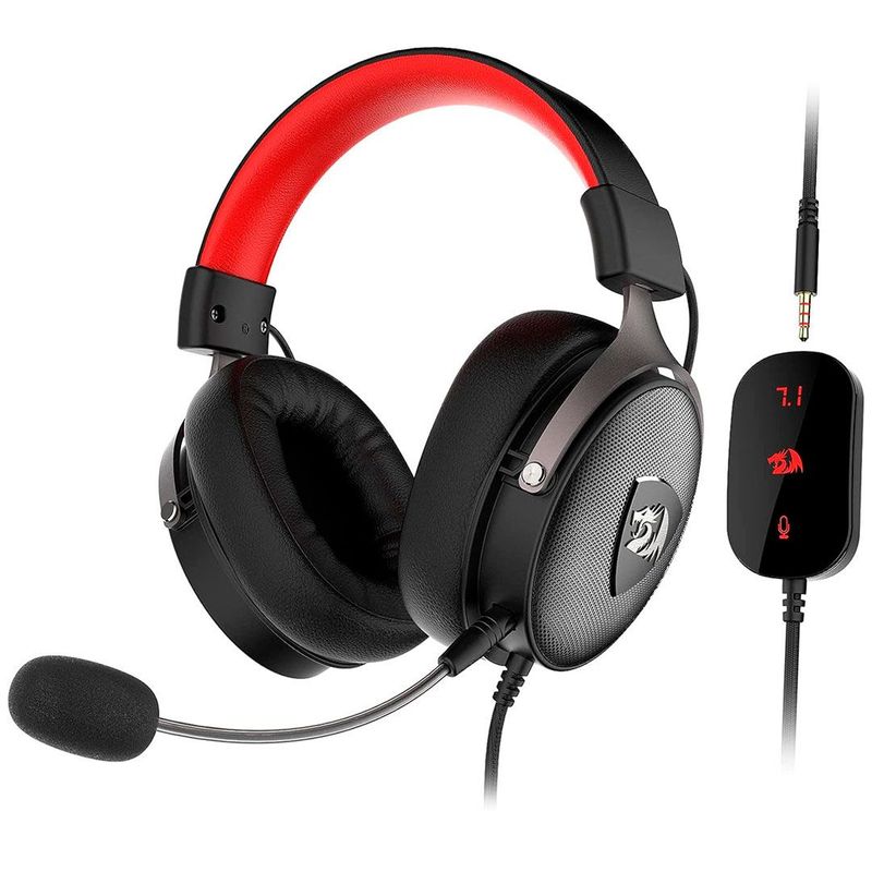 REDRAGON - audífonos Gamer Redragon Icon H520 Negro Y Rojo 7.1