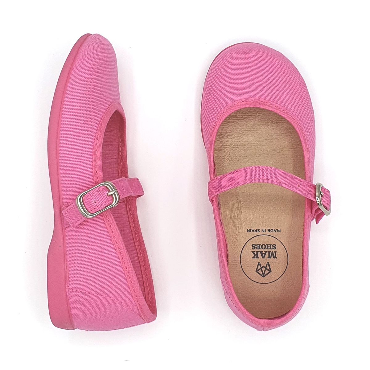 MAK SHOES - Zapato tipo balerina Niña cierre tira en el empeine tallas 20-35