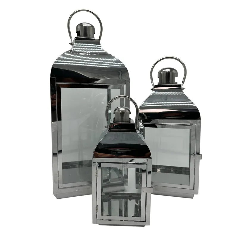 FLORIPA - Farol De Metal Set Con 3 Unidades Hl1031 FLORIPASTORE