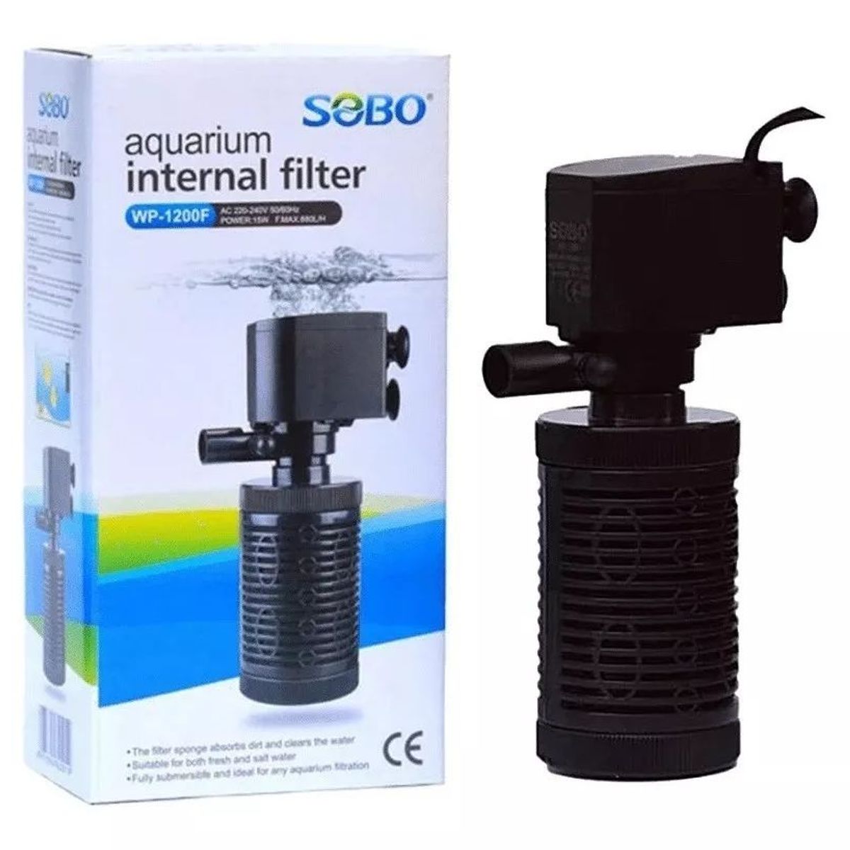 GENERICO - FILTRO SUMERGIBLE SOBO WP-1200F PECERA