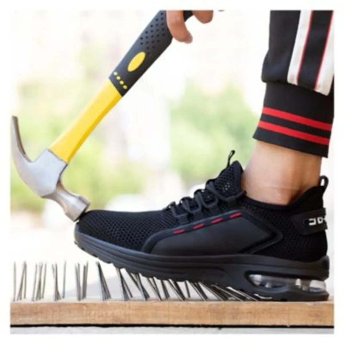 BLWOENS - Zapatos de trabajo hombre seguridad y antipinchazos-negro