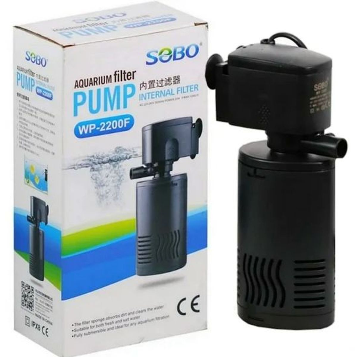 GENERICO - FILTRO SUMERGIBLE SOBO WP-2200F ACUARIO
