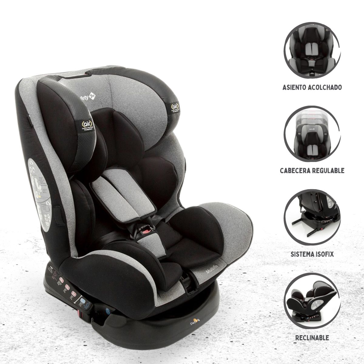 SAFETY 1ST - Silla de Auto Para Bebé »MULTIFIX» Gray