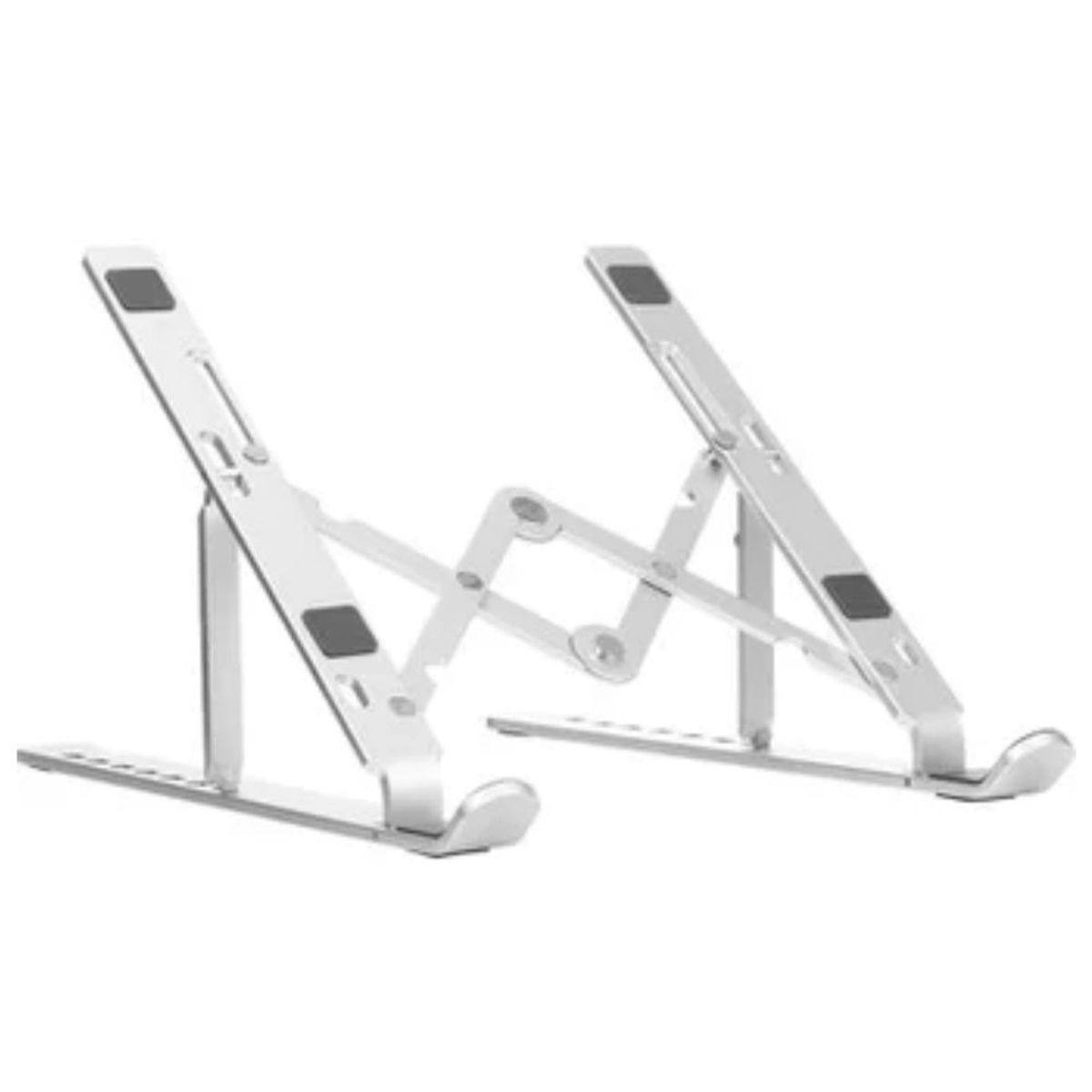 XO - XO C49 Soporte para Portátil Antideslizante y Altura Ajustable - Plata