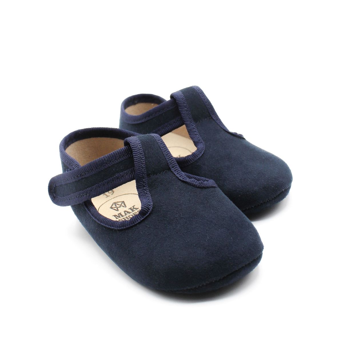 MAK SHOES - Zapato para Bebé Niño sin suela en Serratex Tallas 16-19