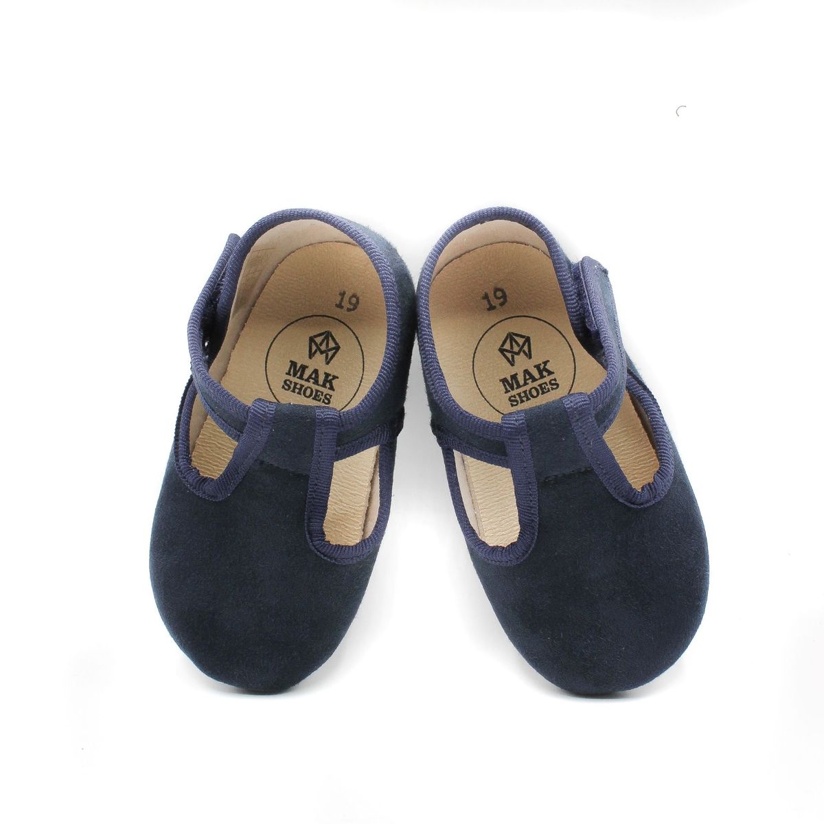 MAK SHOES - Zapato para Bebé Niño sin suela en Serratex Tallas 16-19