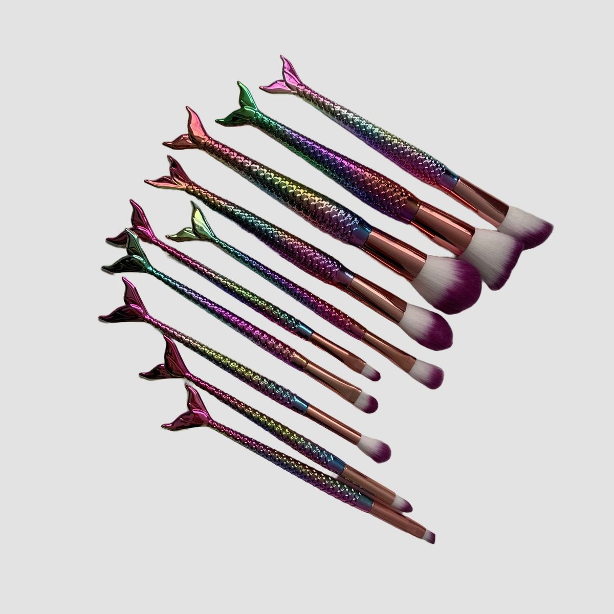 GENERICO - Set de brochas Sirena 10 piezas