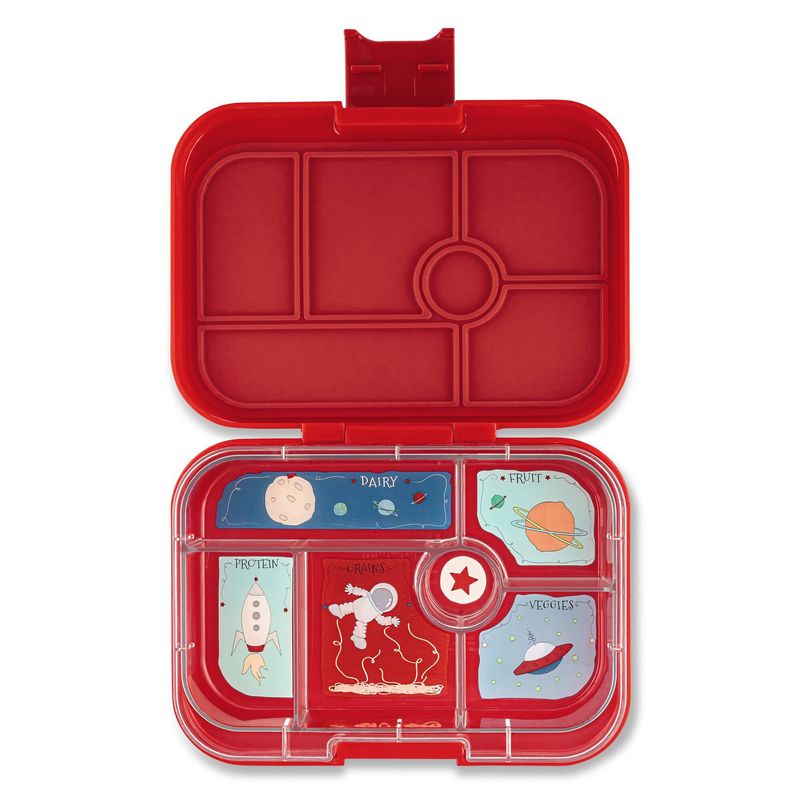 YUMBOX - LONCHERA YUMBOX ORIGINAL - 6 DIVISIONES - Roar Red Rocket