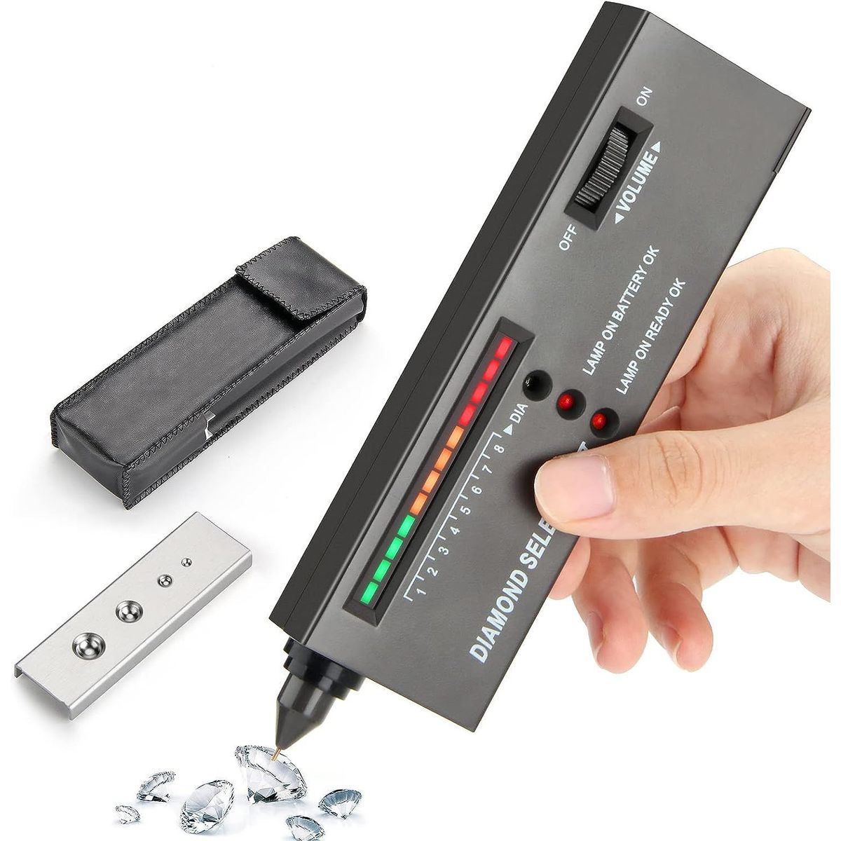 GENERICO - Detector Probador Identificador Diamante Falsos Profesional