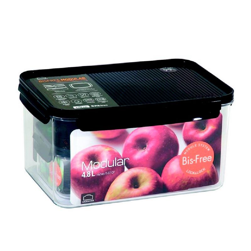 LOCK AND LOCK - Taper LocknLock Rectangular Modular Tritan 4.8 L