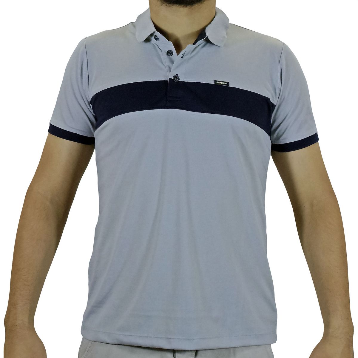 GENERICO - Polo Camisero Anonymous Para Hombre - Plomo.