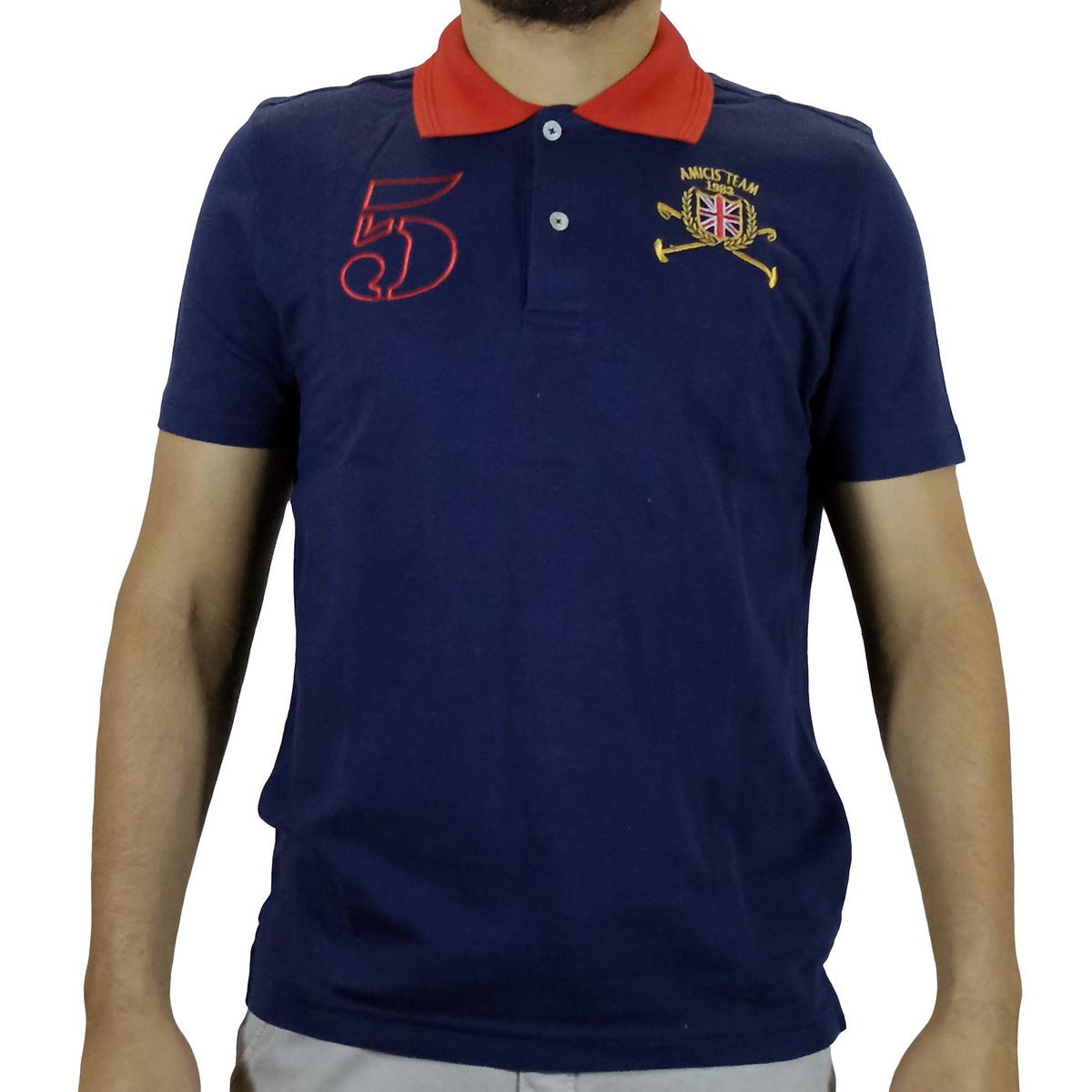 GENERICO - Polo Amici Handicup Para Hombre - Azul.