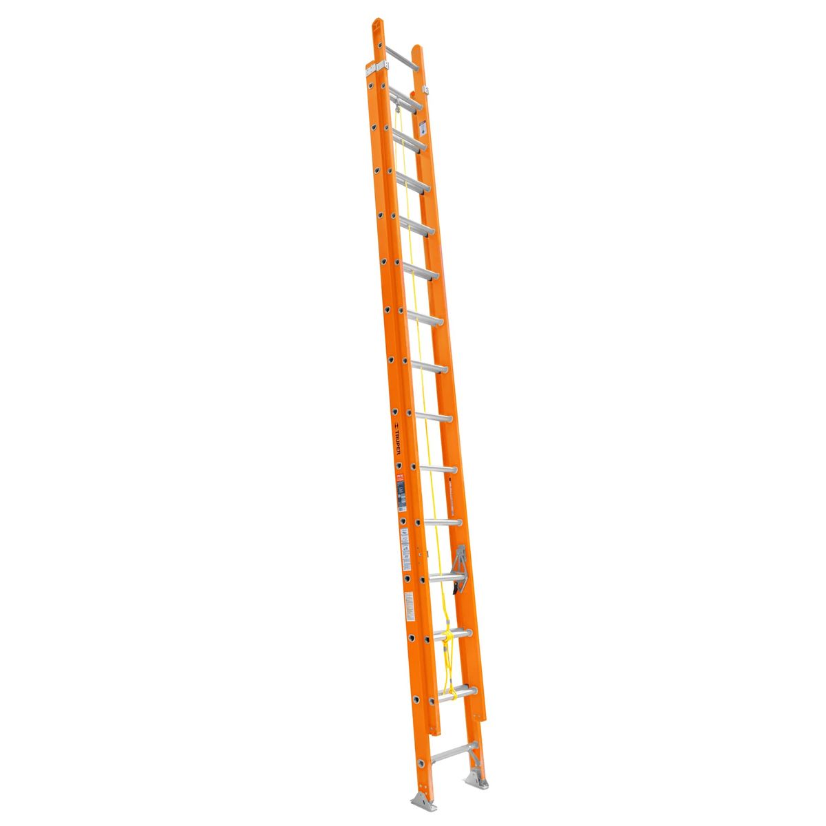 TRUPER - Escalera Telescopica 28 peldaños fibra de vidrio soporta 175kg Truper
