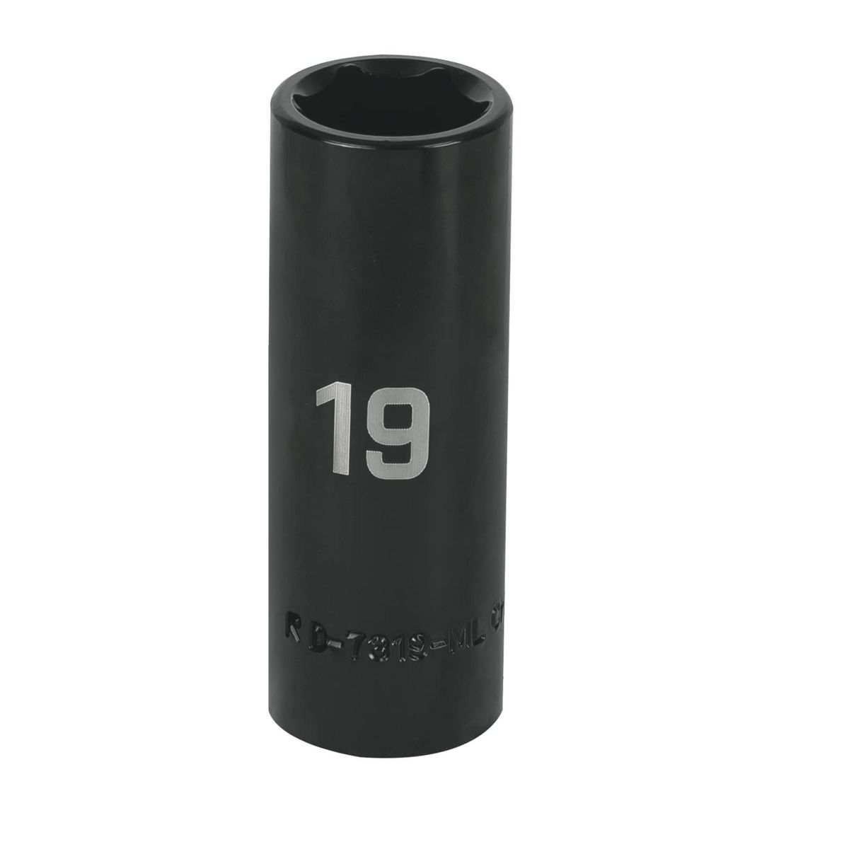 TRUPER - Dado de impacto 1 /2" largo 6 puntas 19 mm, Truper