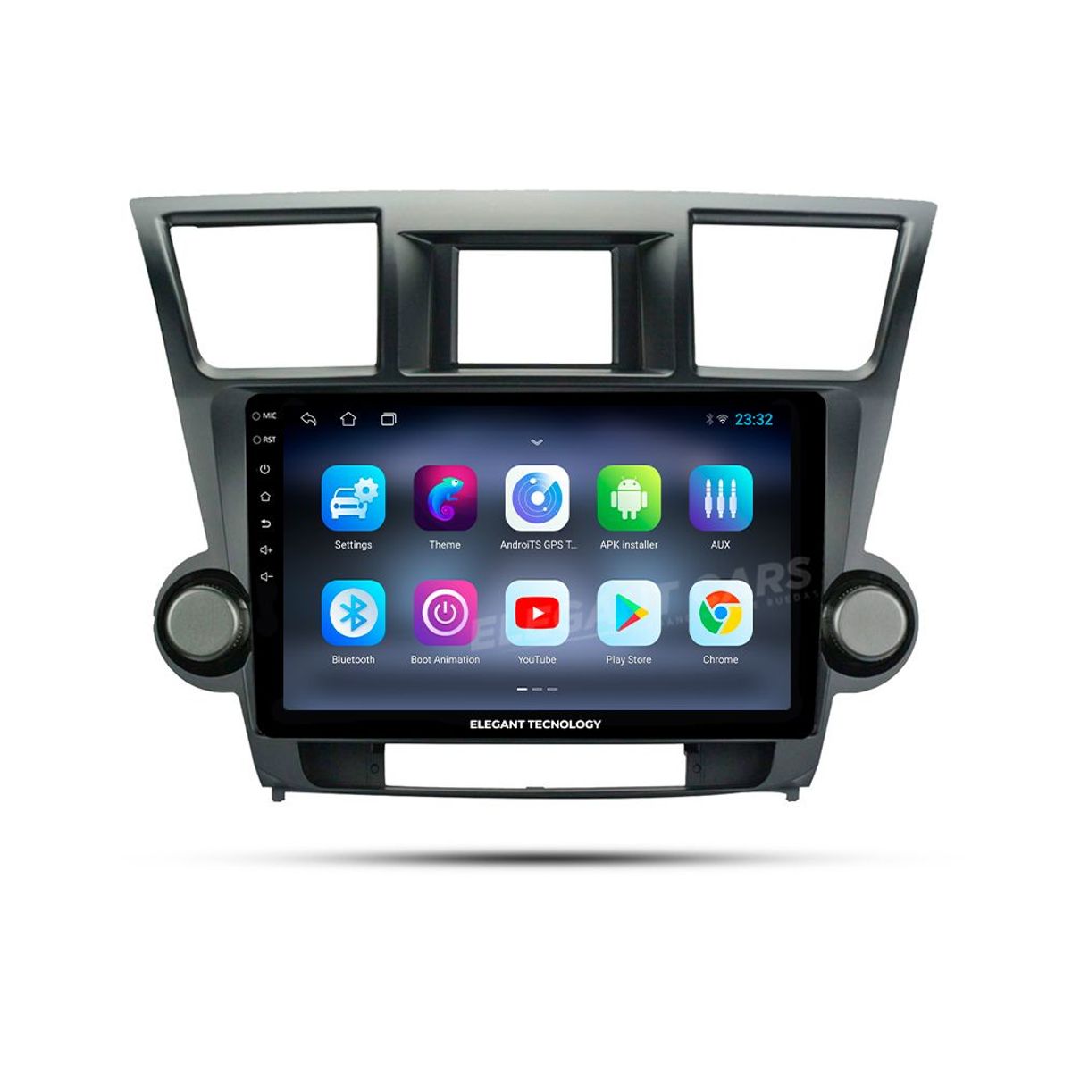GENERICO - Autoradio Android Pantalla Toyota Highlander 2009-2013 Carplay +Auto 4GB +64GB