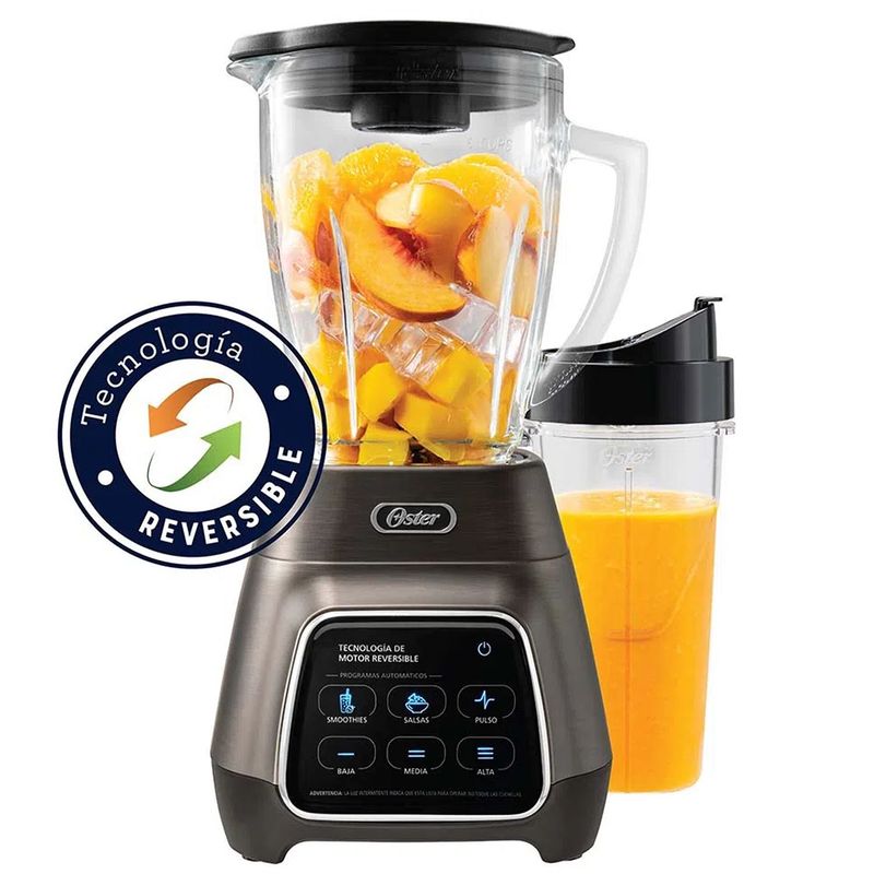 OSTER - Licuadora Oster Tecnología Reversible y vaso Blend-N-Go BLSTPYG1312XBG
