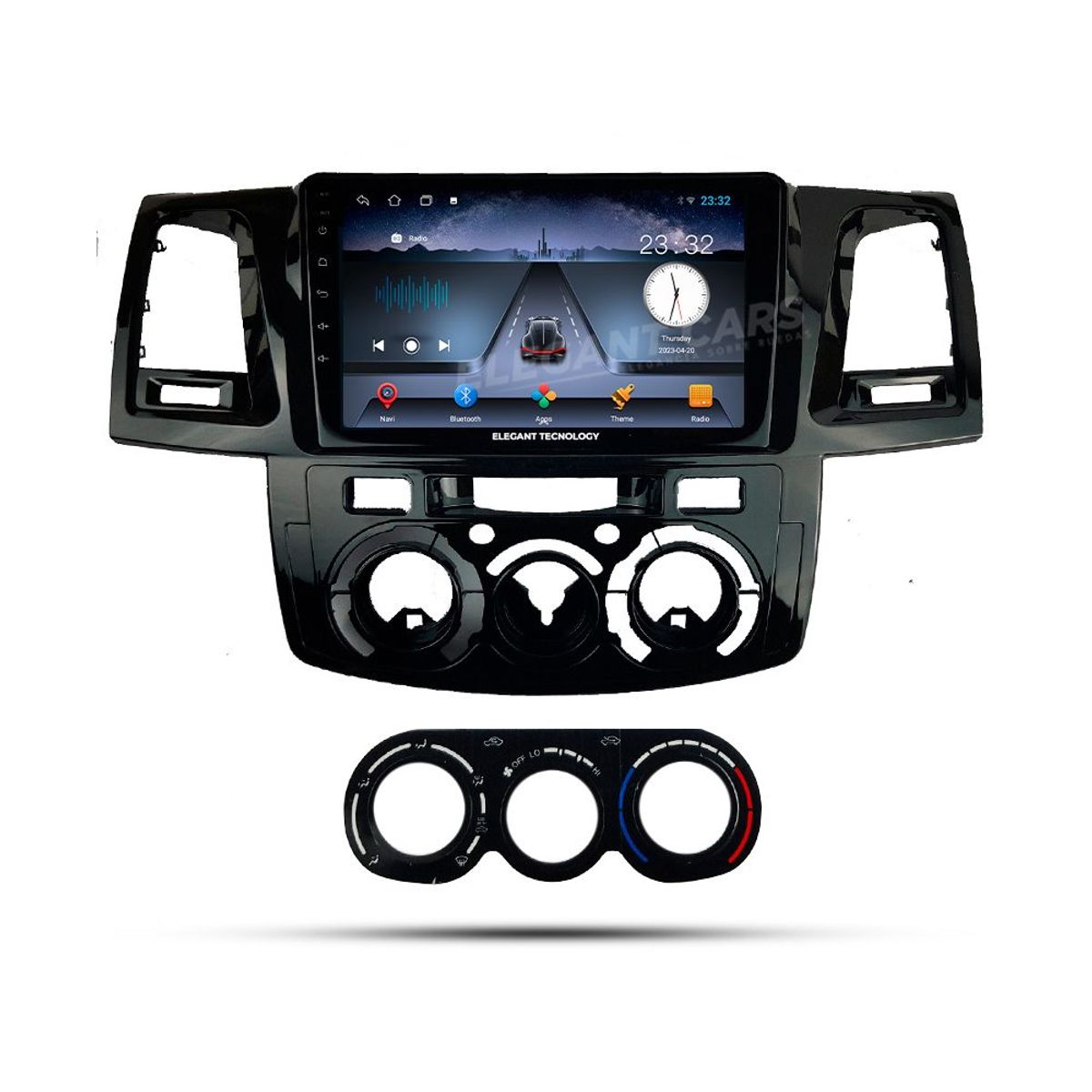 GENERICO - Autoradio Android Pantalla Toyota Hilux Vigo AC Manual 2005-2014 Carplay +Auto 4GB +64GB