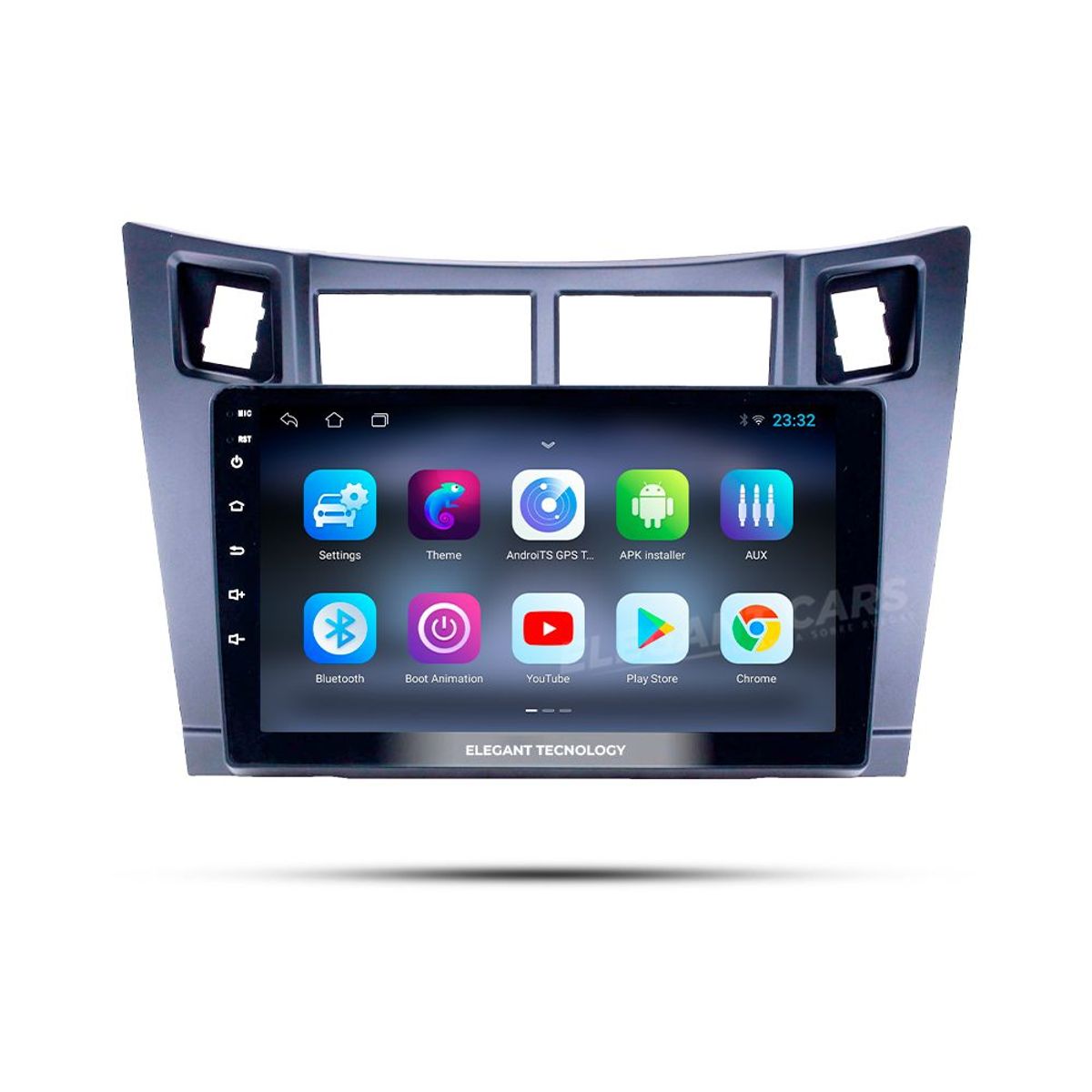 GENERICO - Autoradio Android Pantalla Toyota Yaris Vitz Platz Plata 2005-2011 Carplay +Auto 4GB +64GB