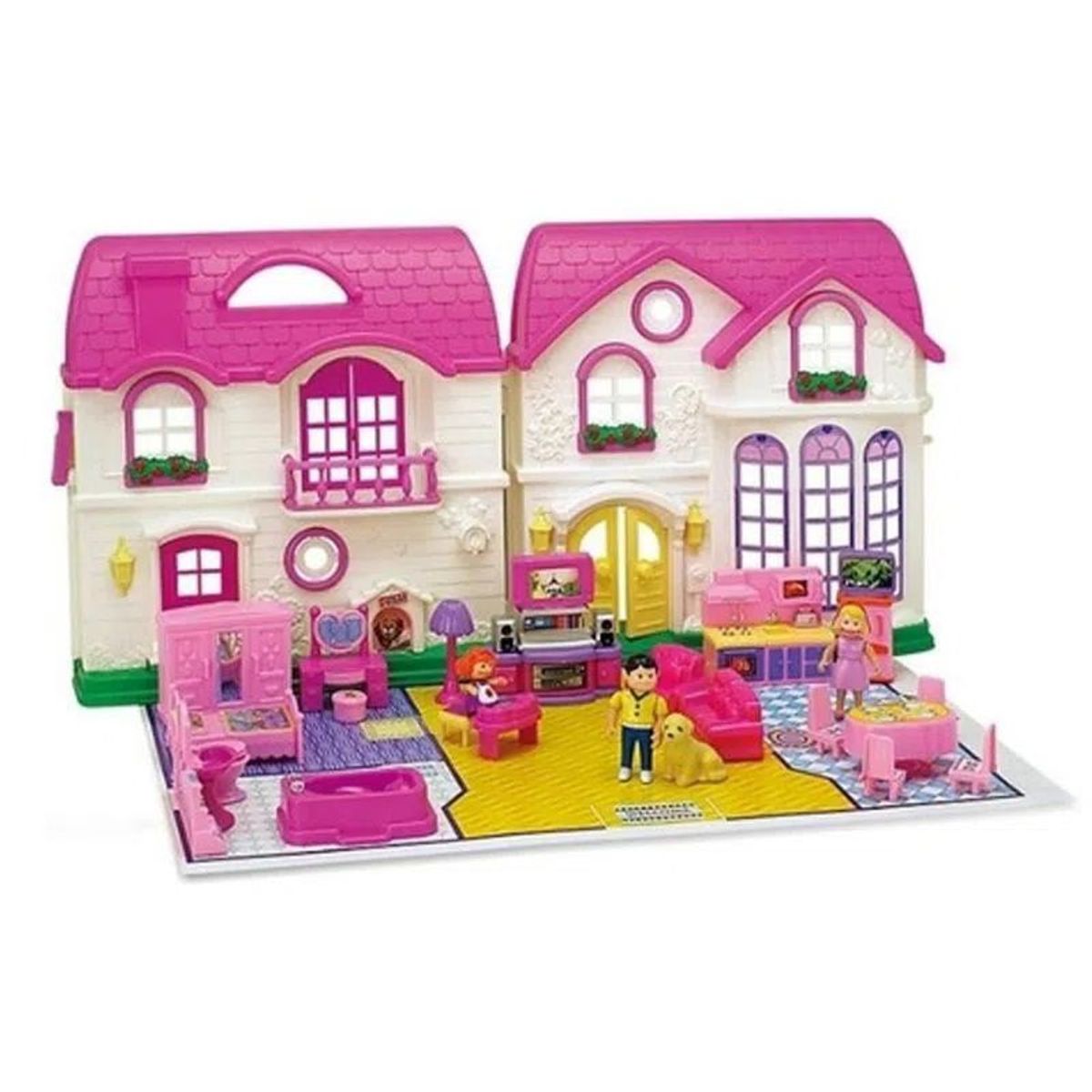 GENERICO - Casa de Muñecas My Happy Family con Accesorios