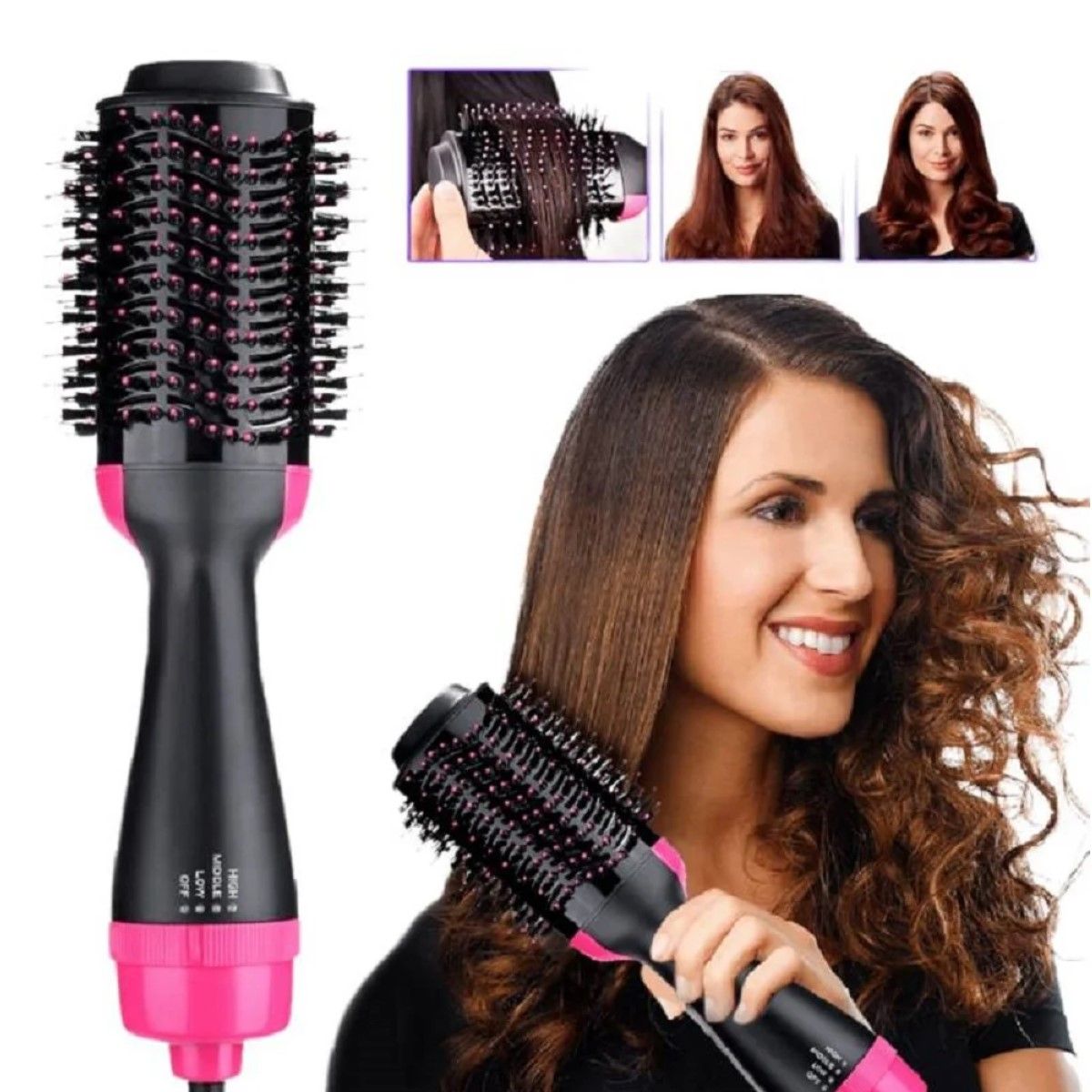 GENERICO - Cepillo Alisador Ondulador One Step 3 en 1