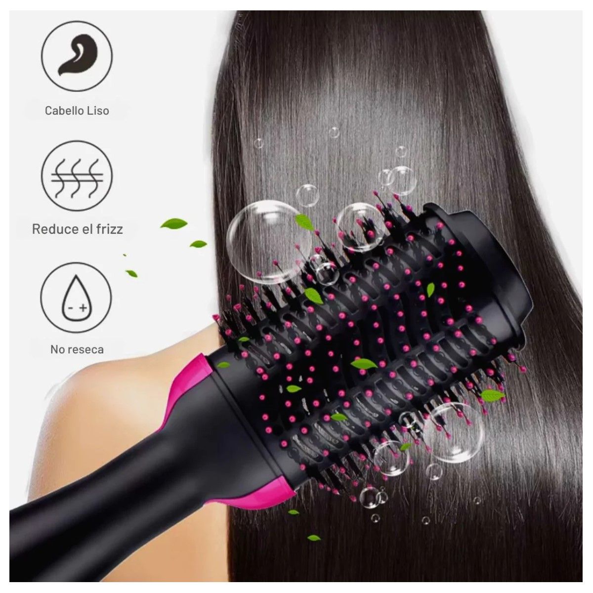 GENERICO - Cepillo Alisador Ondulador One Step 3 en 1