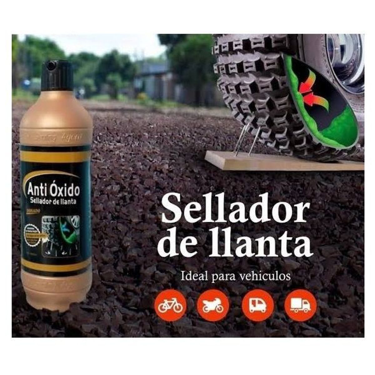 OEM - SELLADOR DE LLANTA ANTI OXIDO 500ML