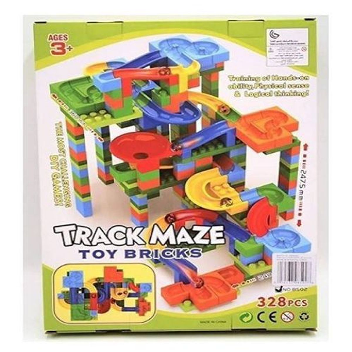 GENERICO - JUEGO EDUCATIVO - PISTA DE CANICAS 328 PIEZAS