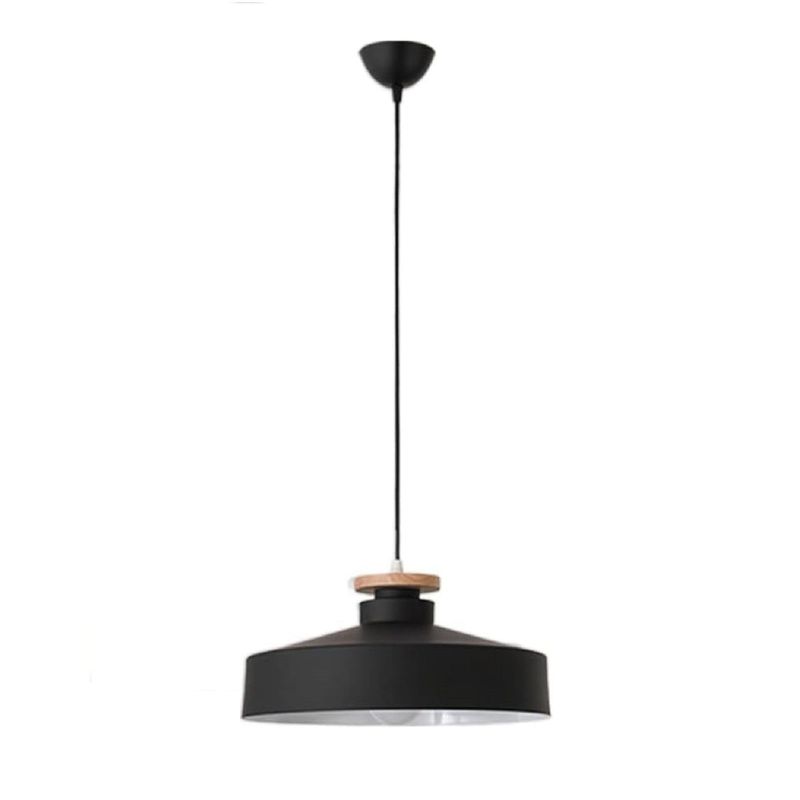 GENERICO - Lámpara colgante estilo nordico negro e27